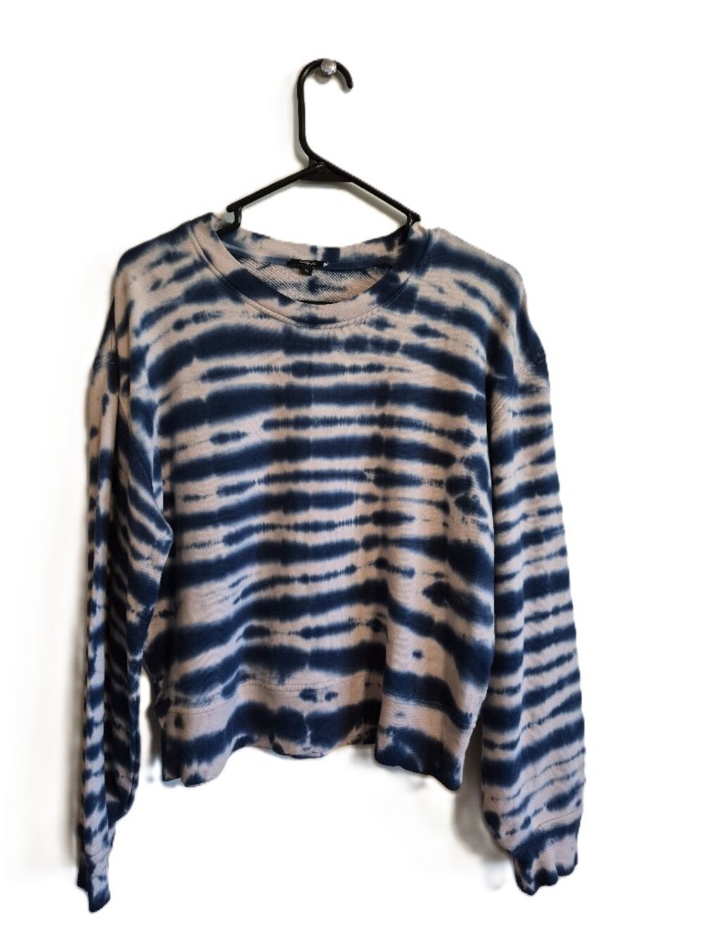 Rails Ramona Indigo Tie Dye Cotton Blend Pullover Sweater